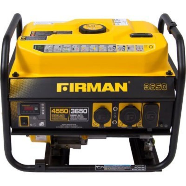 Integrated Supply Network Portable Generator, Gasoline, 3,650 W Rated, 4,550 W Surge, Recoil Start, 120V AC, 20 A P03607